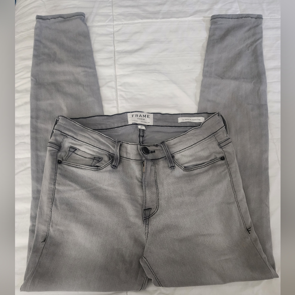 Frame  gray skinny jeans  size 27 - Picture 3 of 9